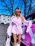 "CANDY POP" šortkostiumas - ŠVELNIAI ROŽINĖ